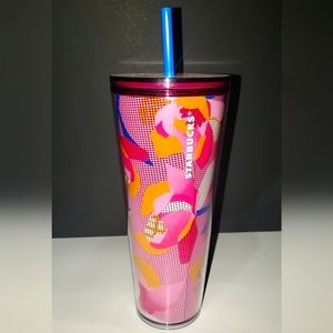 Starbucks Venti 24oz Pink Easter Basket Floral Tumbler